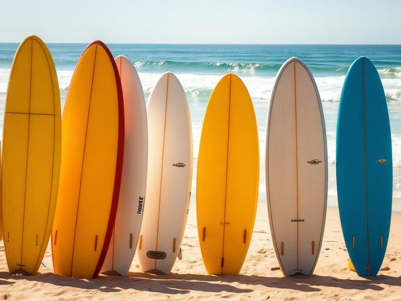 Pranchas de surf numa praia do Algarve